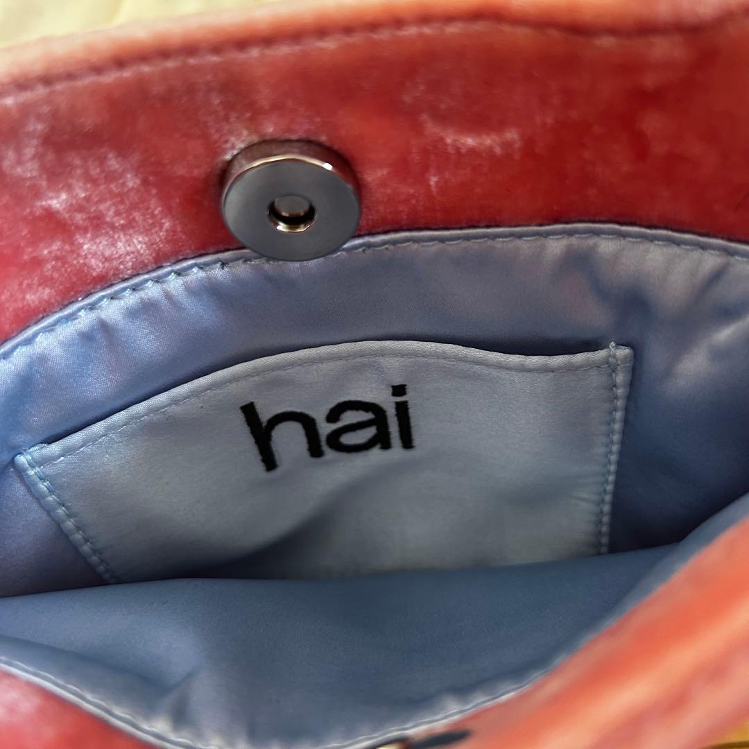 hai ベルベット ハンドバッグ ピンク — image 2