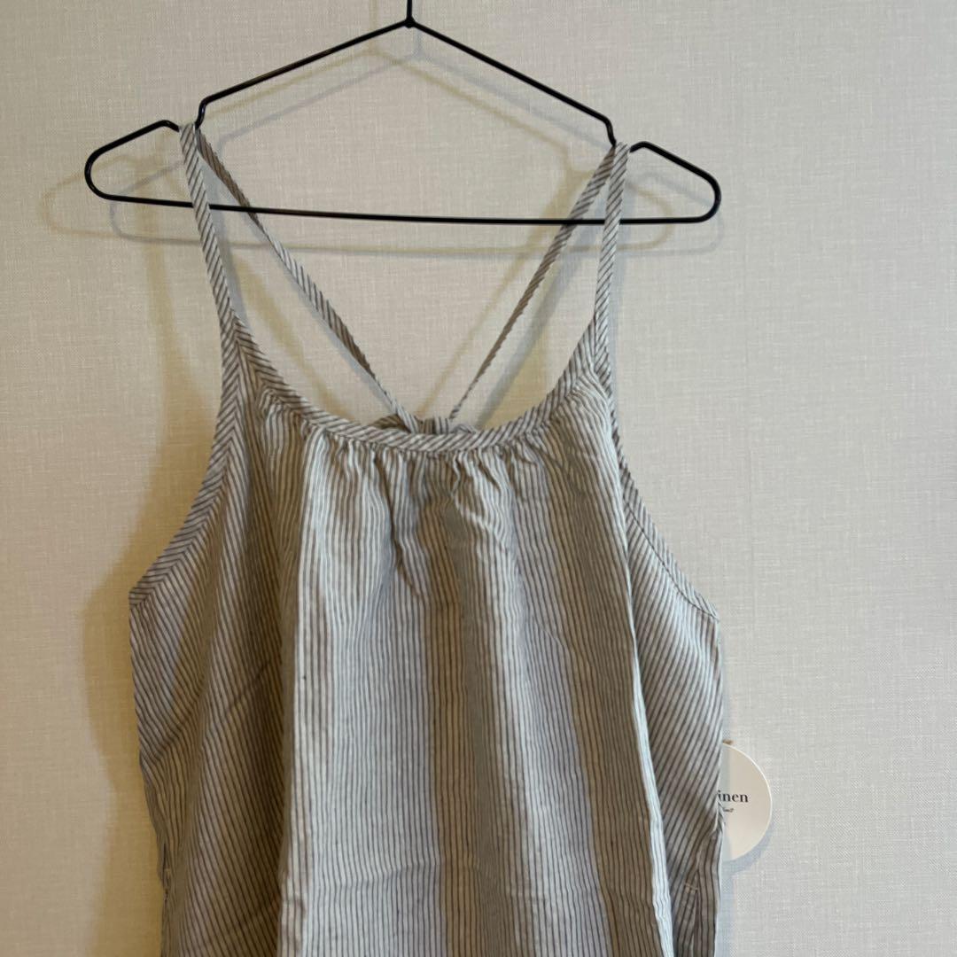 新品タグ付き！slowlinenキャミワンピース — image 2