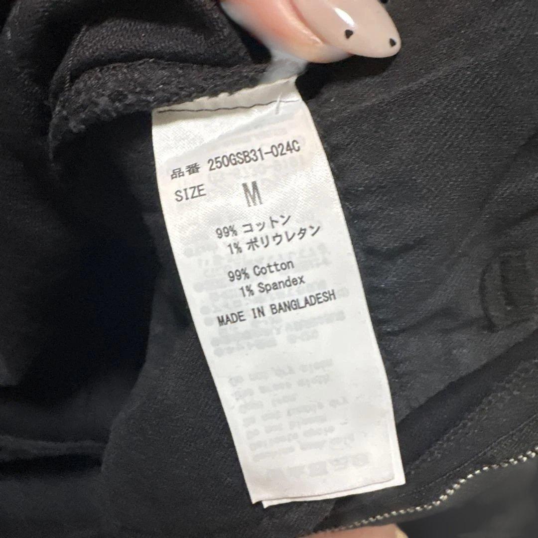 ブラックデニム ワイドレッグ デニムパンツ フリンジ仕上げ — image 5