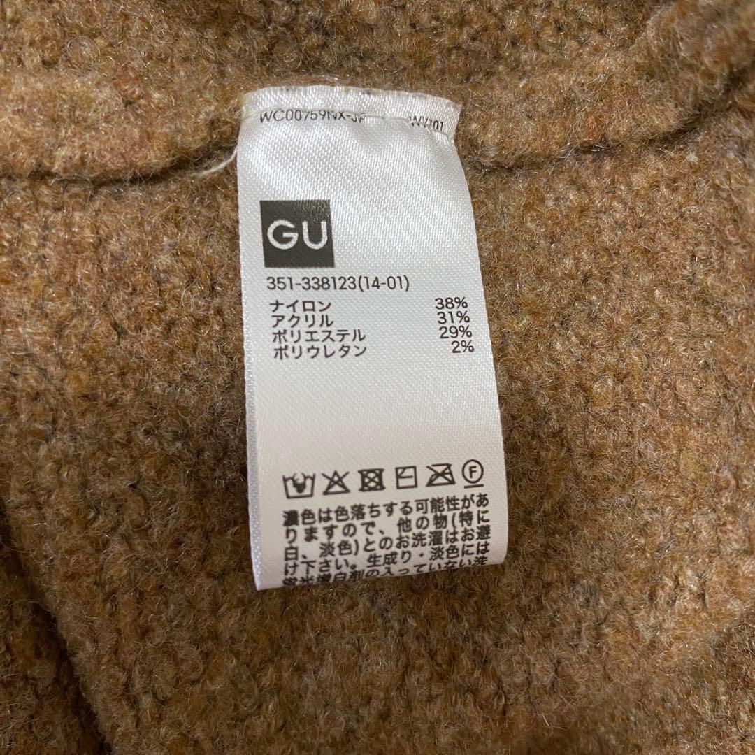 GU ジーユー ハイネック リブニット セーター ブラウン Lサイズ 上品 — image 5