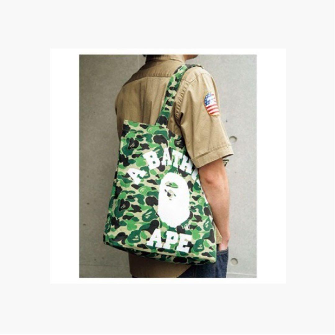 BAPE◆A BATHING APE◆CAMOカモ柄 トートバッグ／未使用付録 — image 5