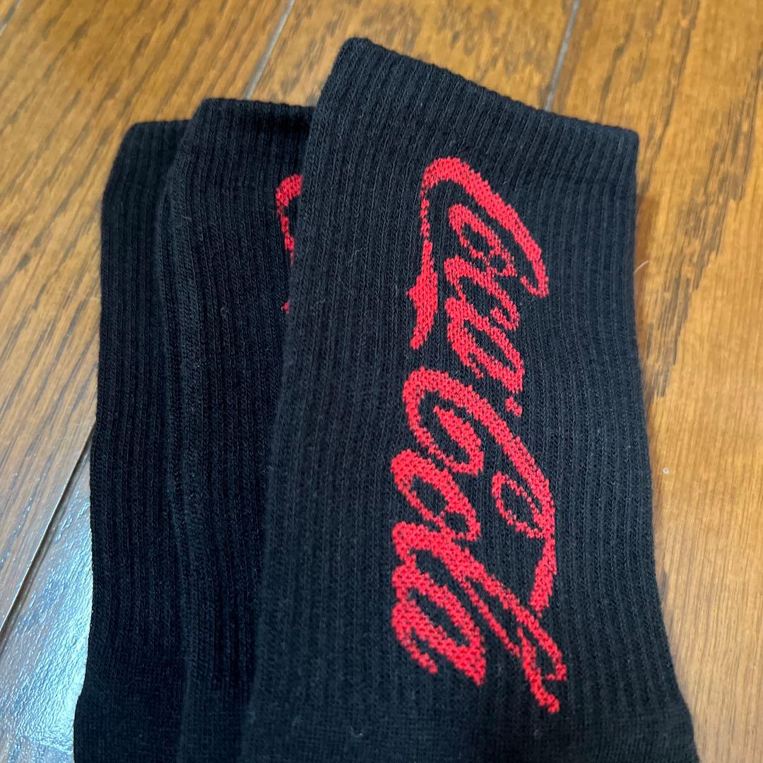 韓国靴下☆レディースソックス☆フリーサイズ☆Coca-Cola☆黒3足セット — image 5