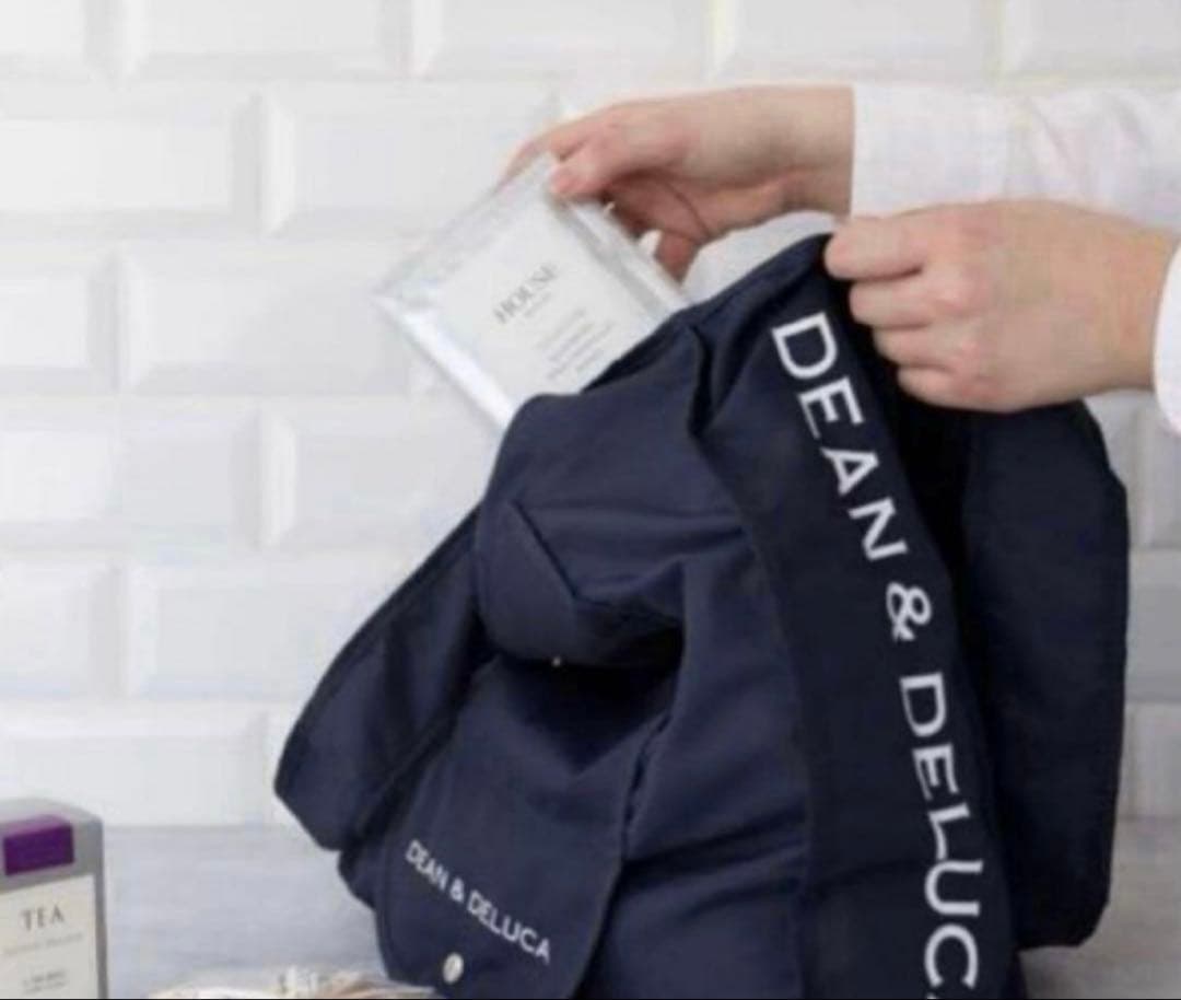 DEAN & DELUCA エコバッグ　ショッピングバッグ ネイビー — image 3