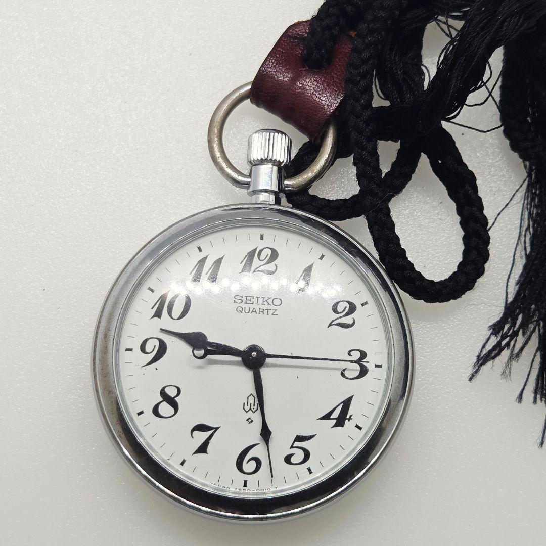 SEIKO 7550-0010 鉄道時計 懐中時計 国鉄 ヴィンテージ 稼働品 — image 3