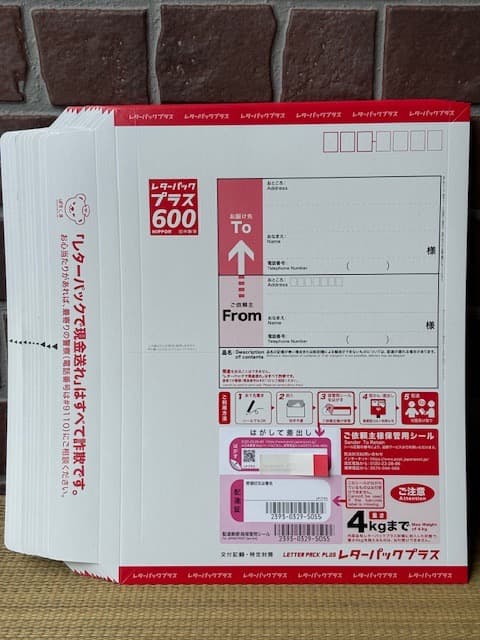 日本郵便 新レターパックプラス 600 10枚 ◎折らずに発送可能です — image 4