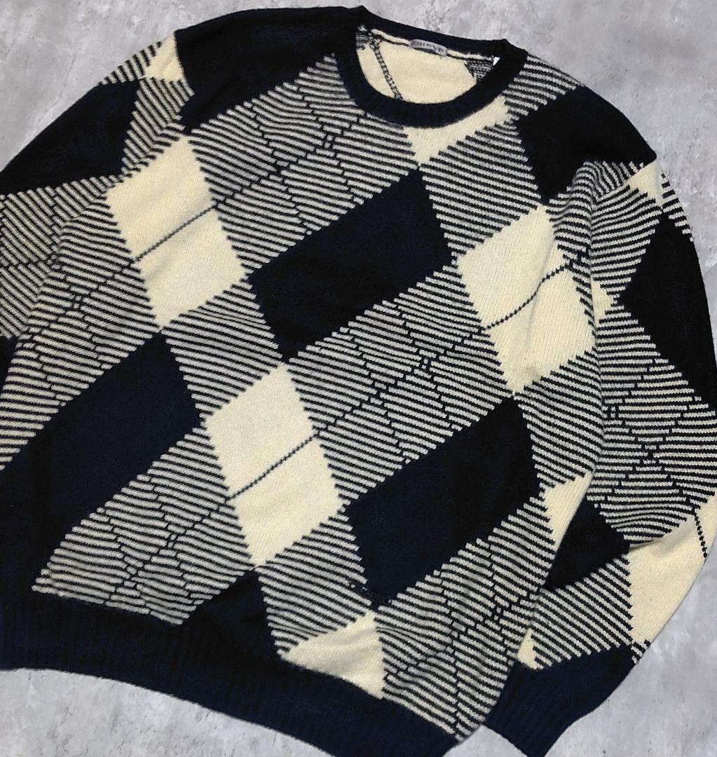 Vintage GREEN CLUBS ニット カシミヤ100% アーガイル — image 2