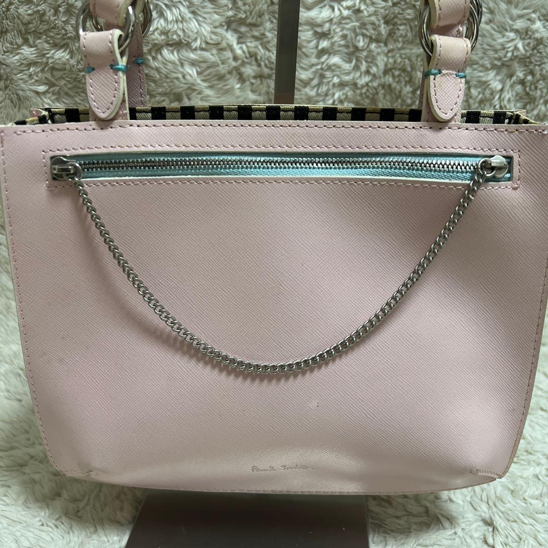 ポールスミス　Paul smith ピンク　ハンドバッグ　レザー — image 2