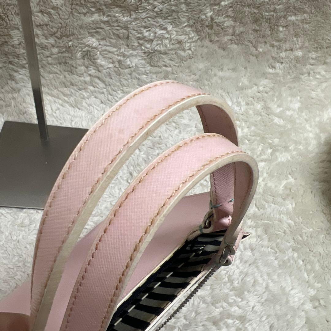 ポールスミス　Paul smith ピンク　ハンドバッグ　レザー — image 4