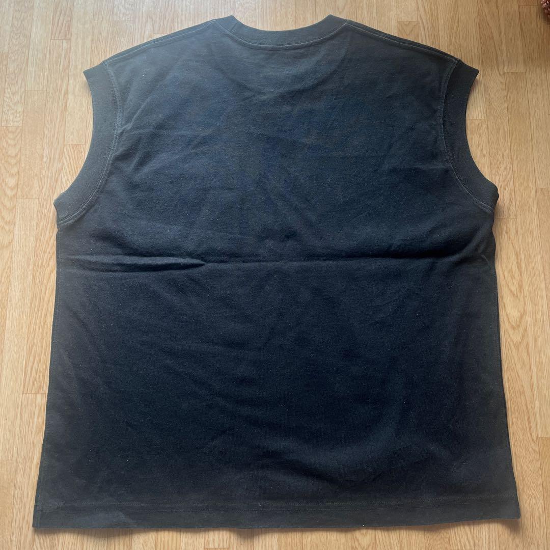DANTON ブラック ノースリーブ Tシャツ ダントン — image 3
