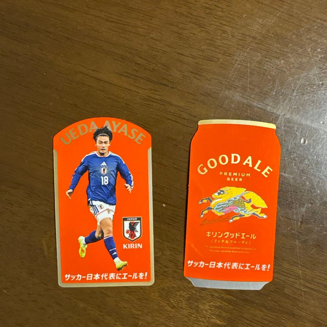 KIRIN サッカー日本代表 マフラータオル 上田綺世ステッカー付 — image 2