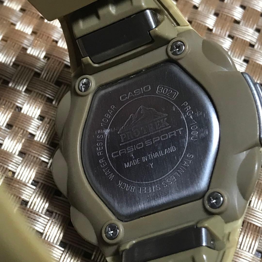 CASIO PROTREK PRG-100J 防水ソーラー メンズ腕時計 — image 4