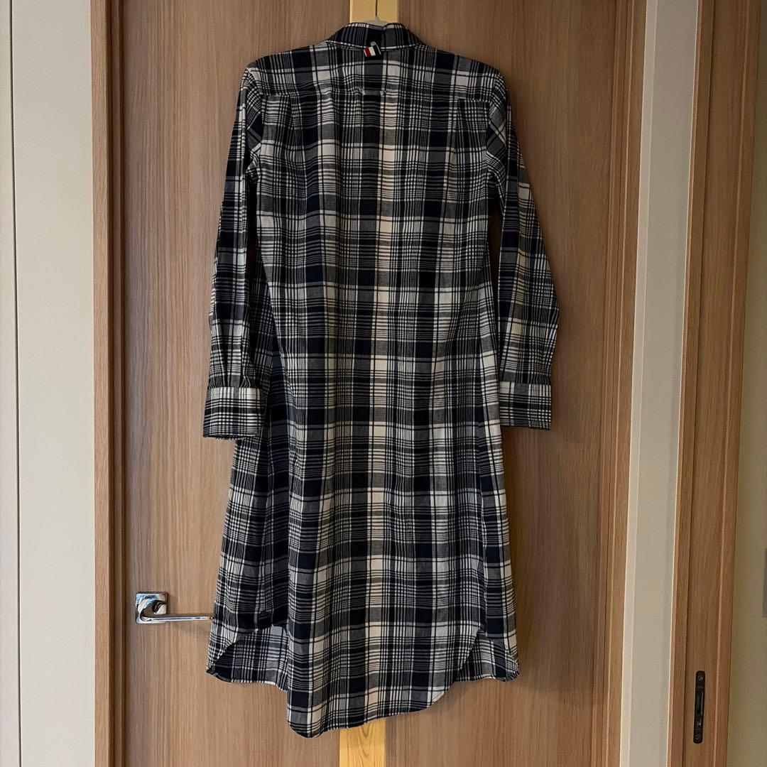 THOM BROWNE チェック柄 ロングシャツ — image 2