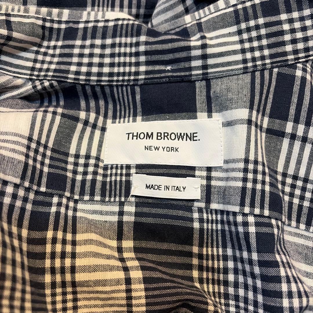 THOM BROWNE チェック柄 ロングシャツ — image 3