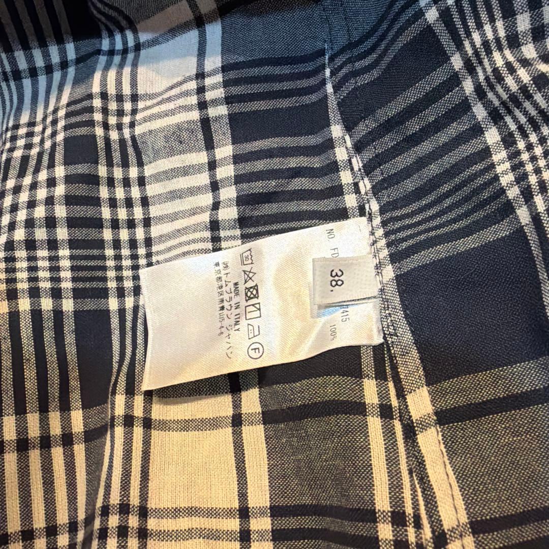 THOM BROWNE チェック柄 ロングシャツ — image 4