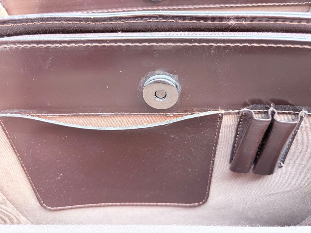 クロコ型押し ハンドバッグ 2way ボルドー — image 4