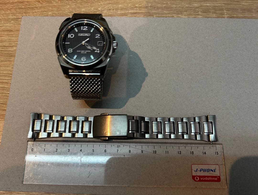 SEIKO ブライツ SAGZ017 チタン ソーラー電波時計 メッシュベルト付 — image 2