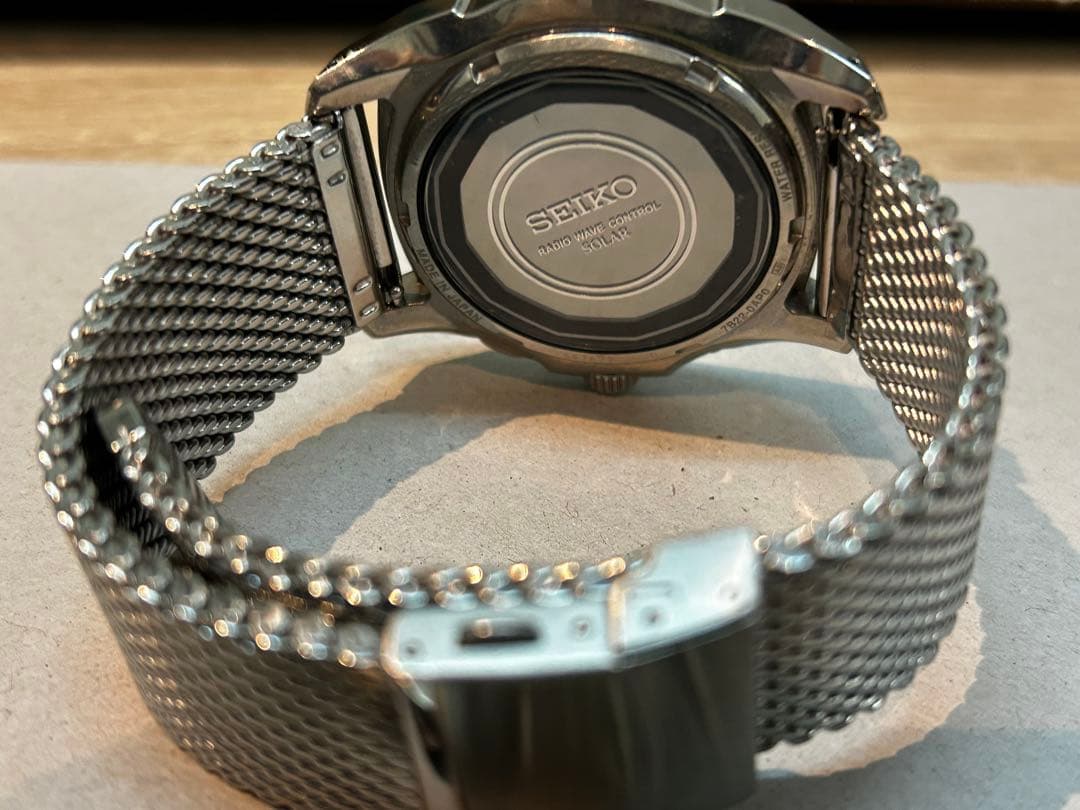SEIKO ブライツ SAGZ017 チタン ソーラー電波時計 メッシュベルト付 — image 3