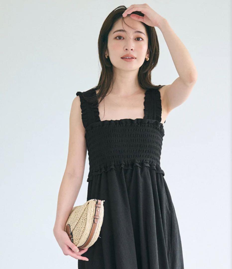 新品　coca シャーリングワンピース キャミワンピース ロングワンピース M — image 2