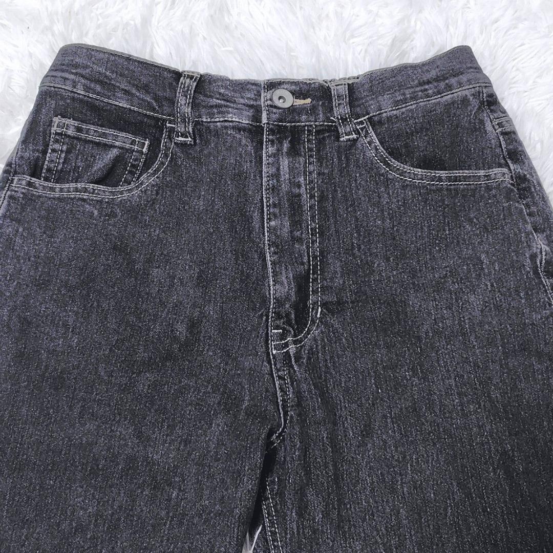 ◆美品◆ Helm ヘルム M スリットデニムパンツ アッシュブラック — image 3