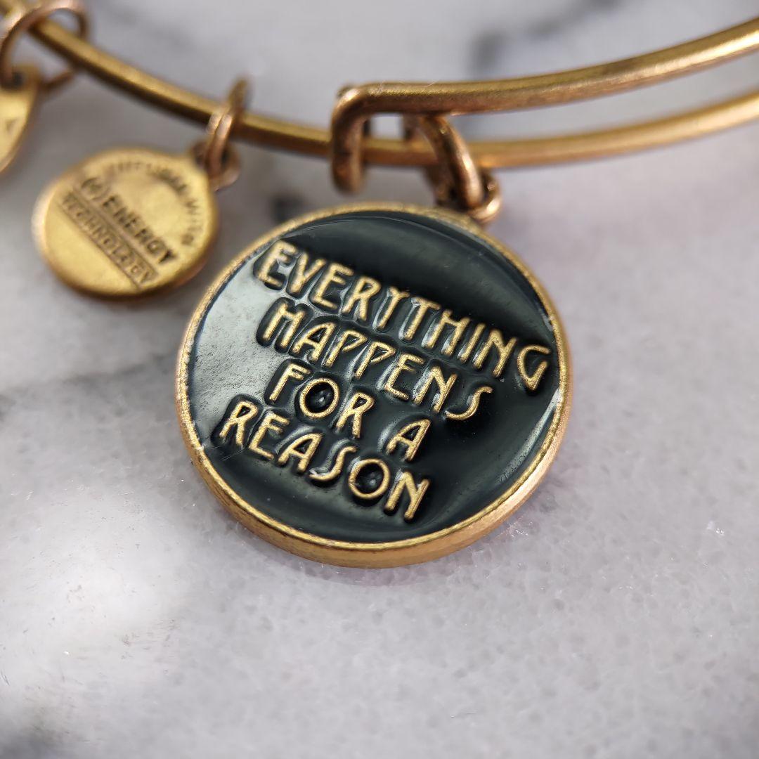 ALEX AND ANI ゴールドフープ プレート ブレスレット +ENERGY — image 5
