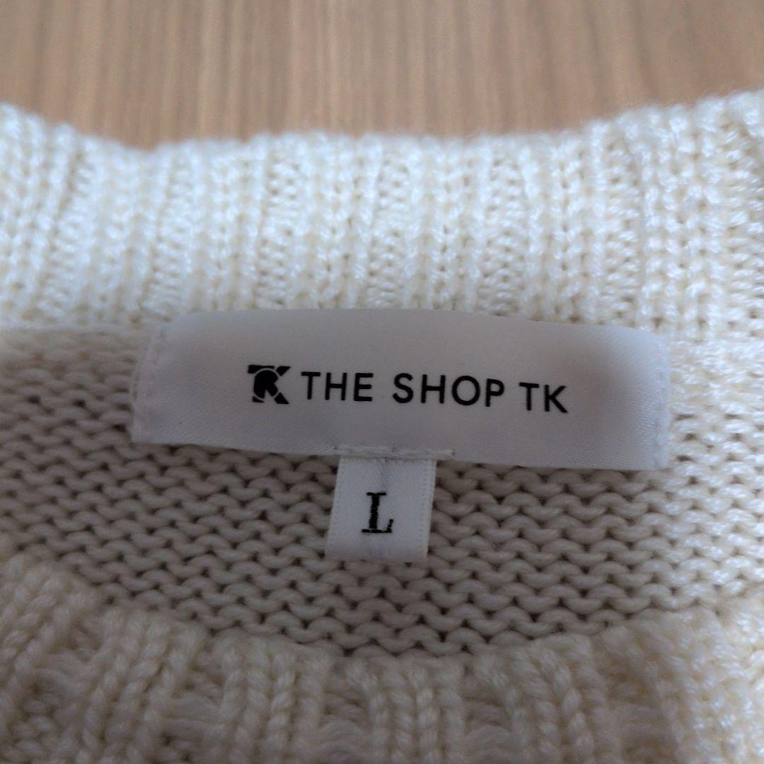 THE SHOP TK クルーネック ニット セーター Lサイズ — image 2