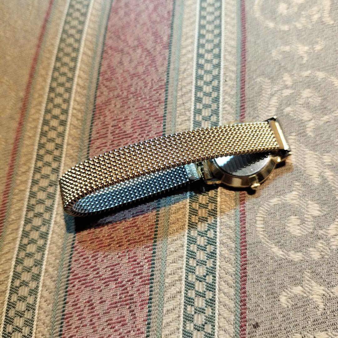 SEIKO QUARTZ 腕時計 ゴールドカラー メッシュベルト — image 5