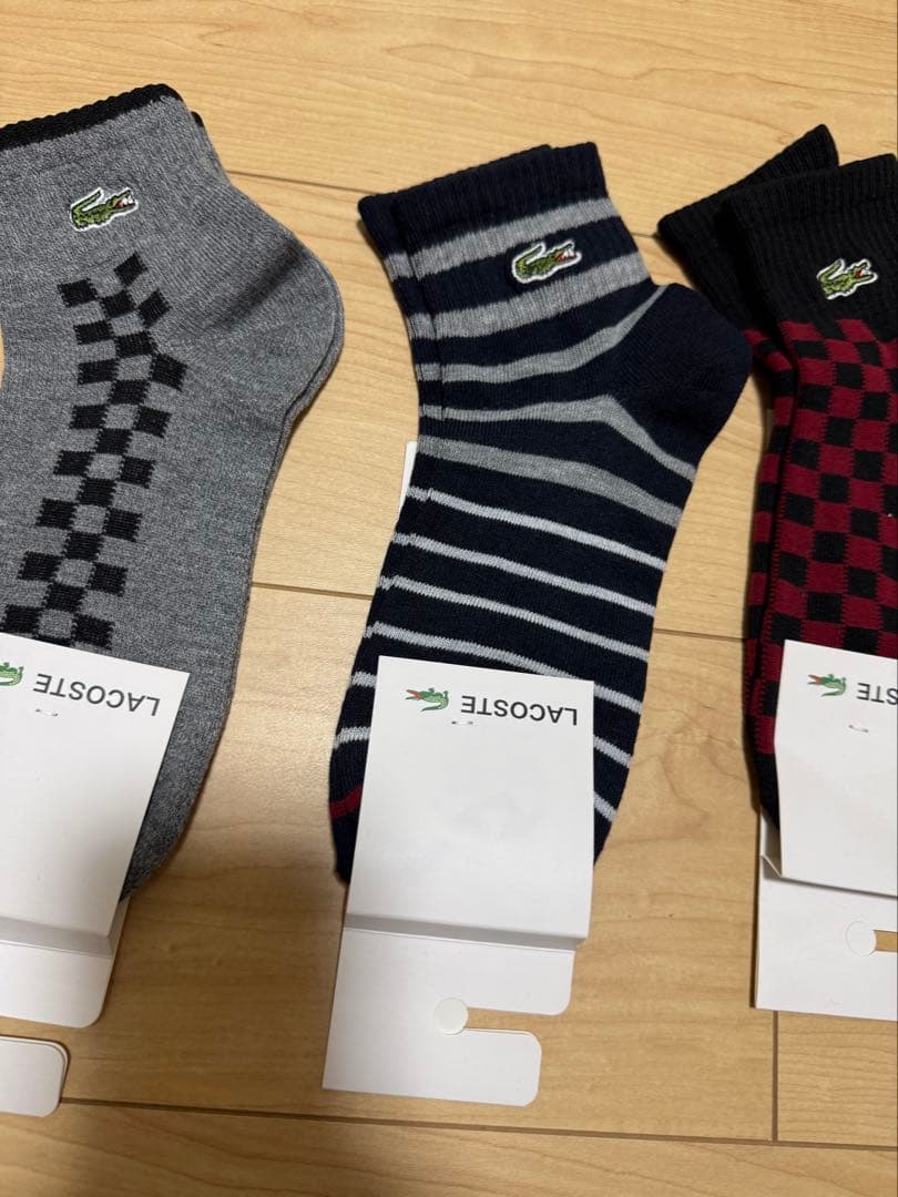 LACOSTE ラコステ メンズソックス 4足セット 25~27cm — image 3