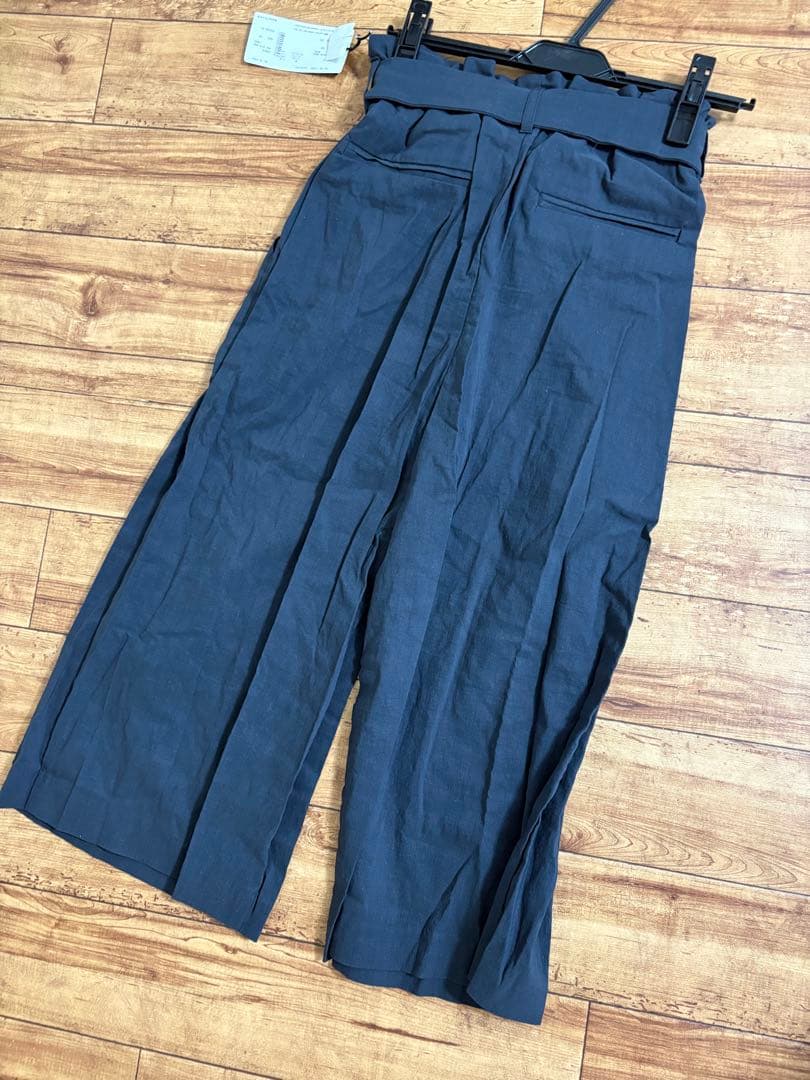 値下げ❤️新品タグ　スコットクラブ　購入　GALENA ネイビー　麻　パンツ — image 2