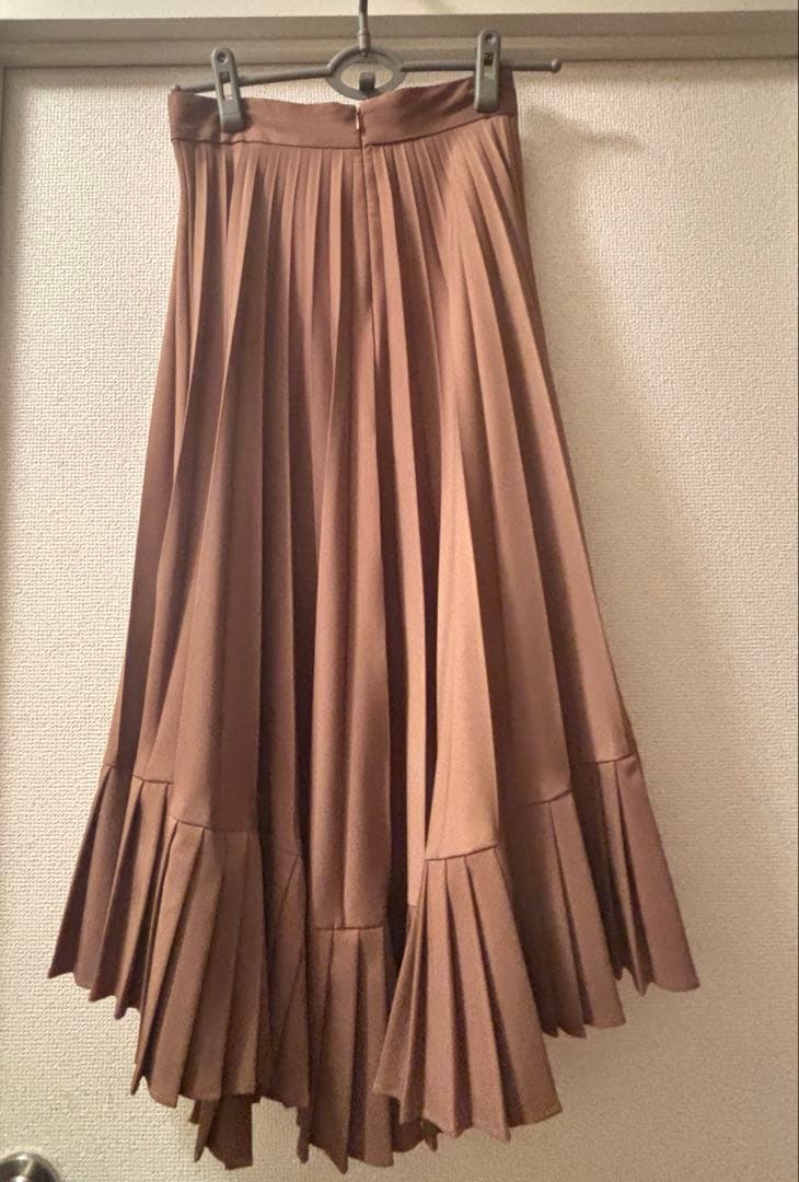 CLANE DOUBLE LAYER PLEATS SKIRT ベージュ — image 4