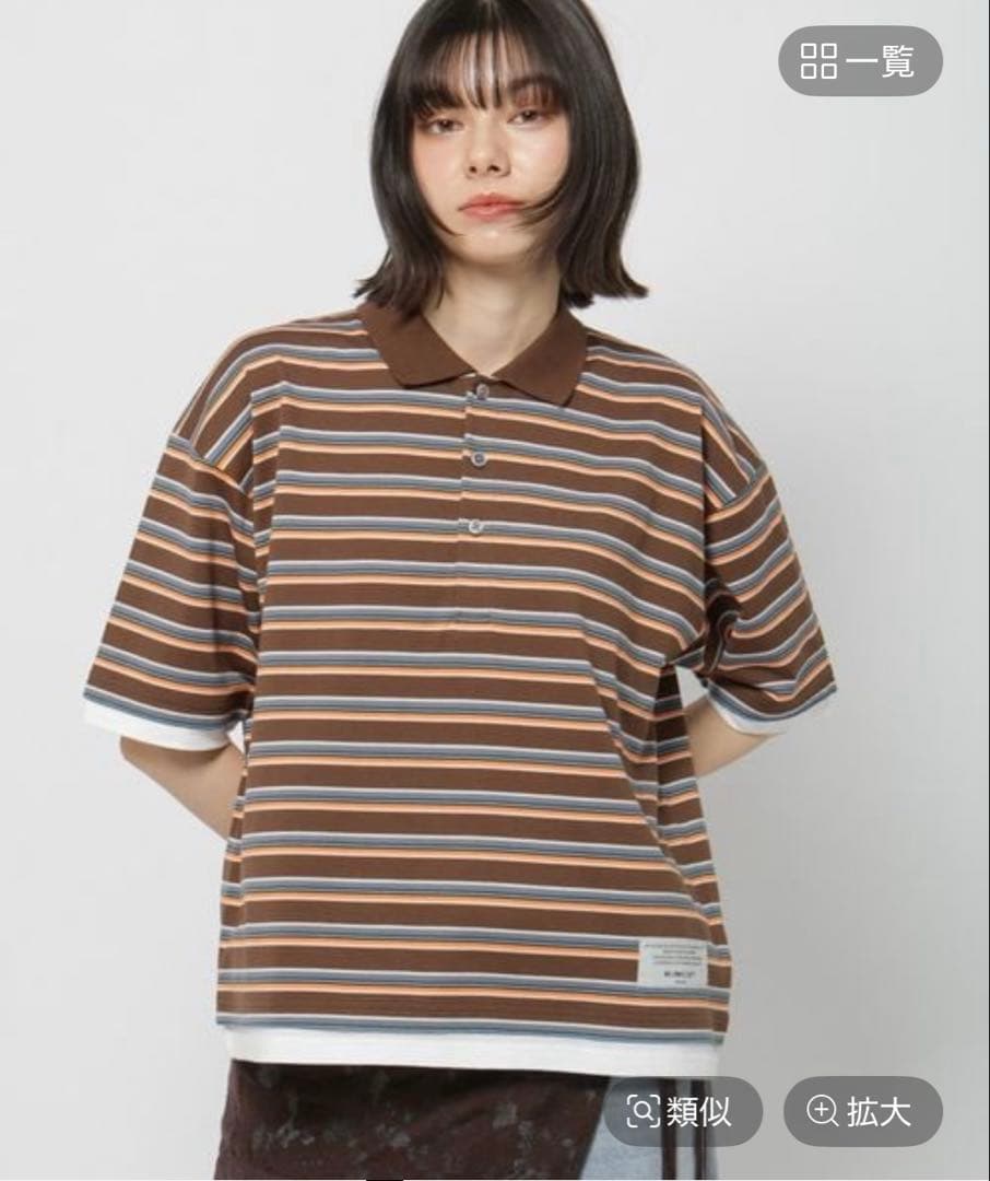 週末限定価格【niko and...】ボーダー ポロシャツ 半袖 — image 2