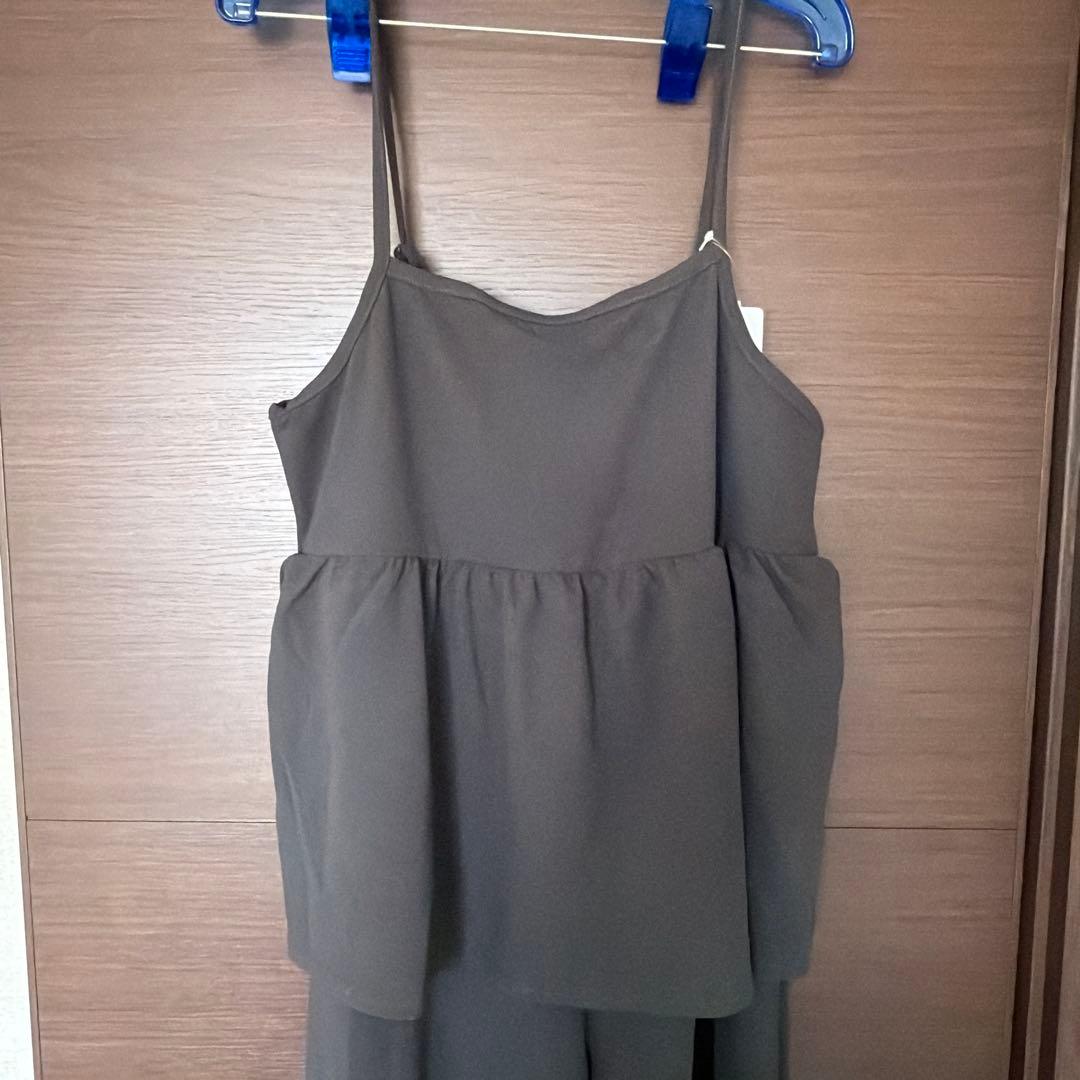 再お値下げオールインワンLチャコールグレー新品タグ付き — image 3