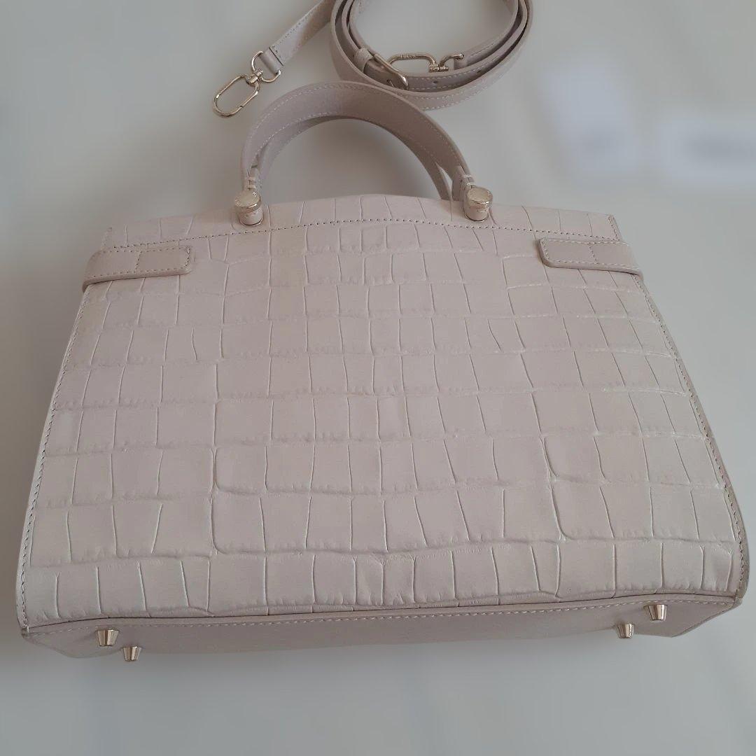 FURLA クロコ型押し ハンドバッグ 2way — image 3