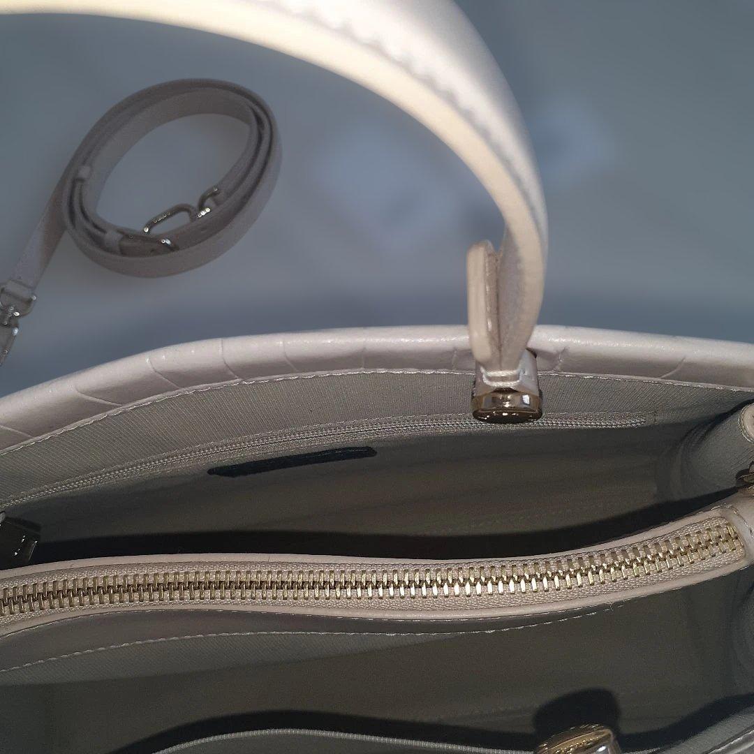 FURLA クロコ型押し ハンドバッグ 2way — image 4