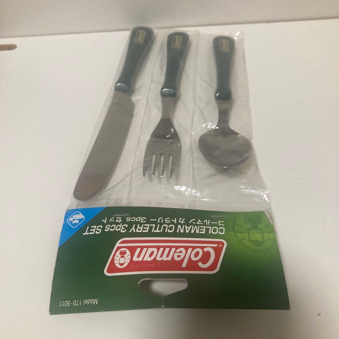 Coleman カトラリー 3pcs セット　未使用品　キャンプ　アウトドア — image 3