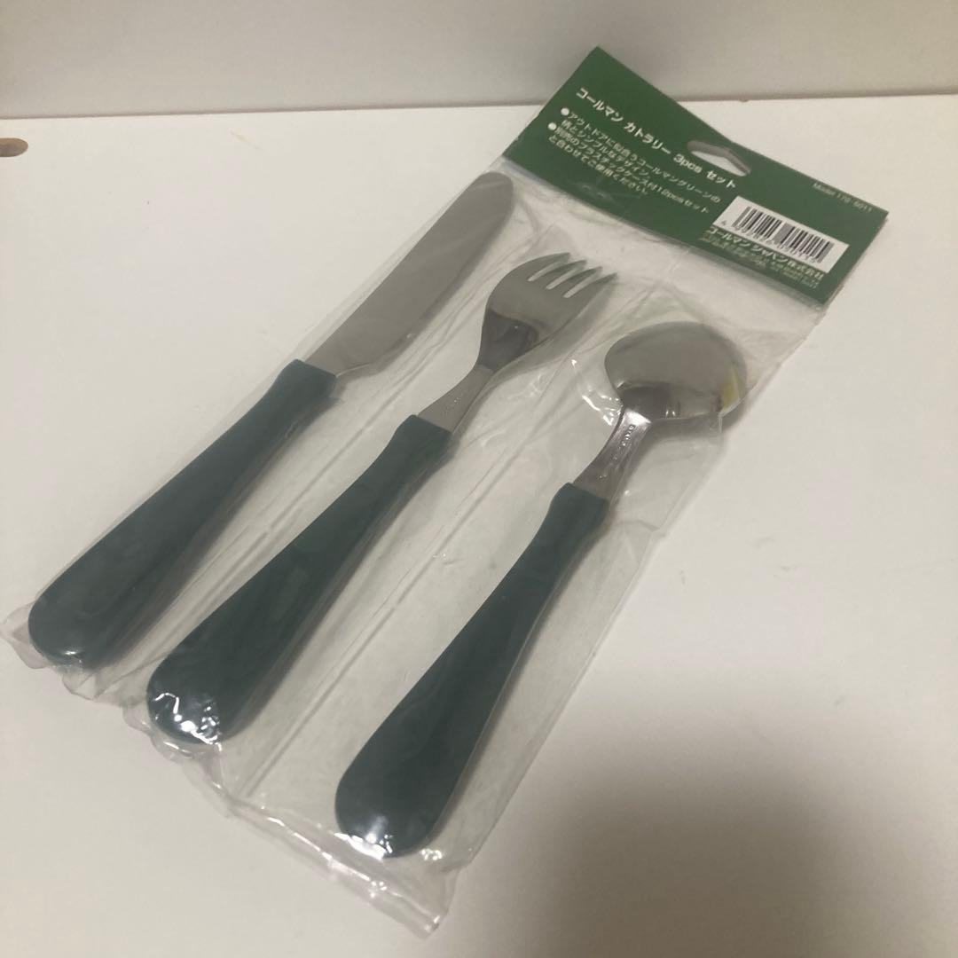Coleman カトラリー 3pcs セット　未使用品　キャンプ　アウトドア — image 4