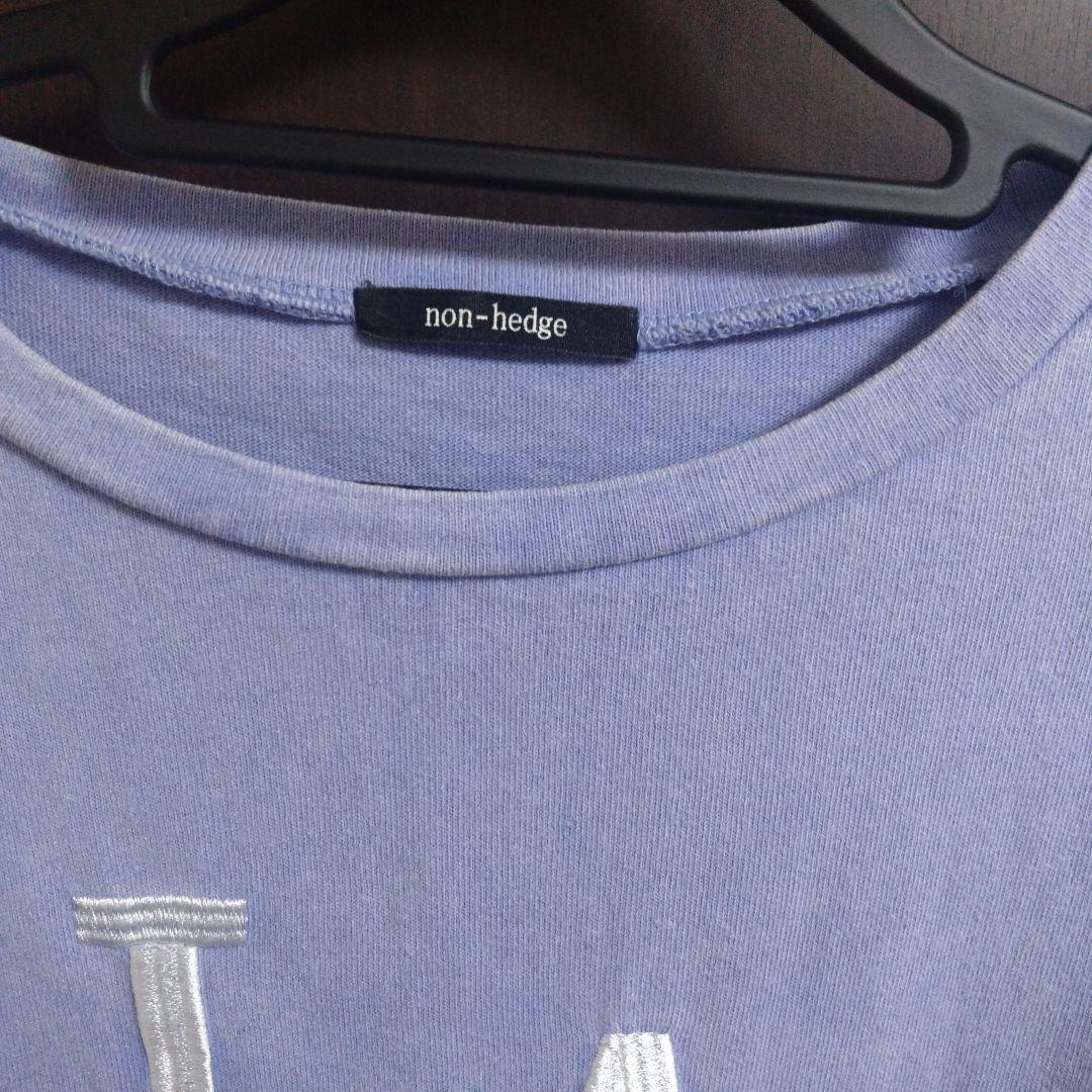 94.non-hedge 半袖Tシャツ LA刺繍 ライトパープル — image 2