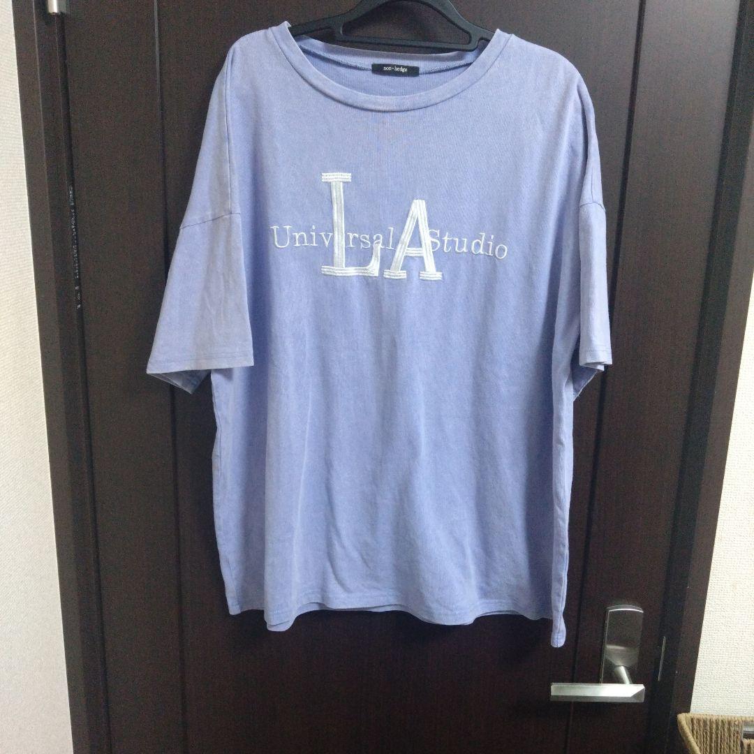 94.non-hedge 半袖Tシャツ LA刺繍 ライトパープル — image 3