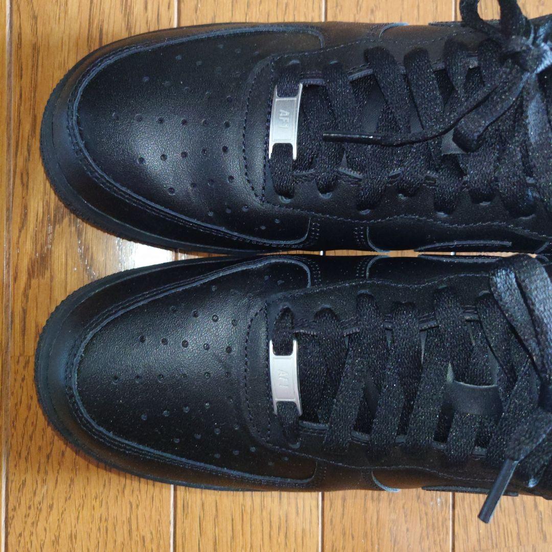 ナイキ　エアフォースワン　NIKE AIR FORCE 1 ブラック スニーカー — image 3