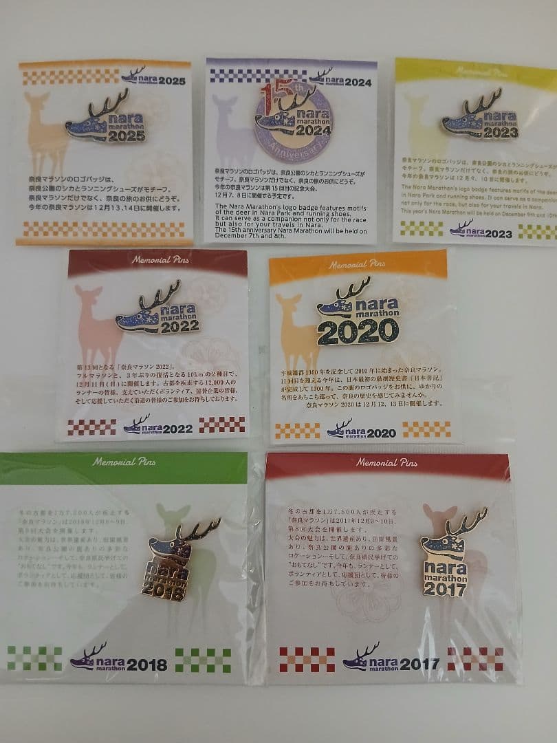 奈良マラソン2025　ピンバッジ(他の年号も有) — image 2