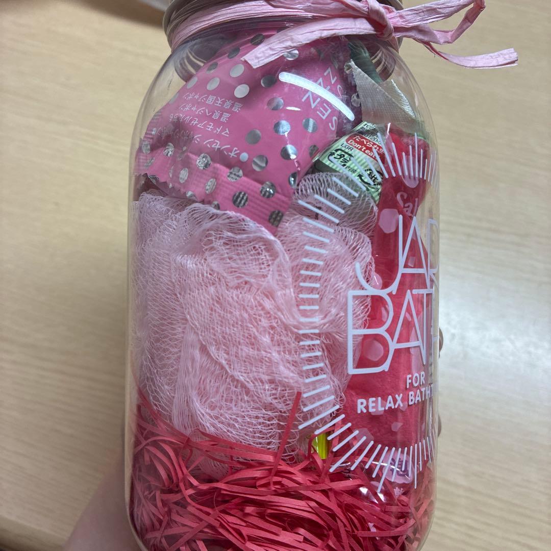 Jar Bath ピンク 入浴剤セット 5点＋スポンジ — image 5