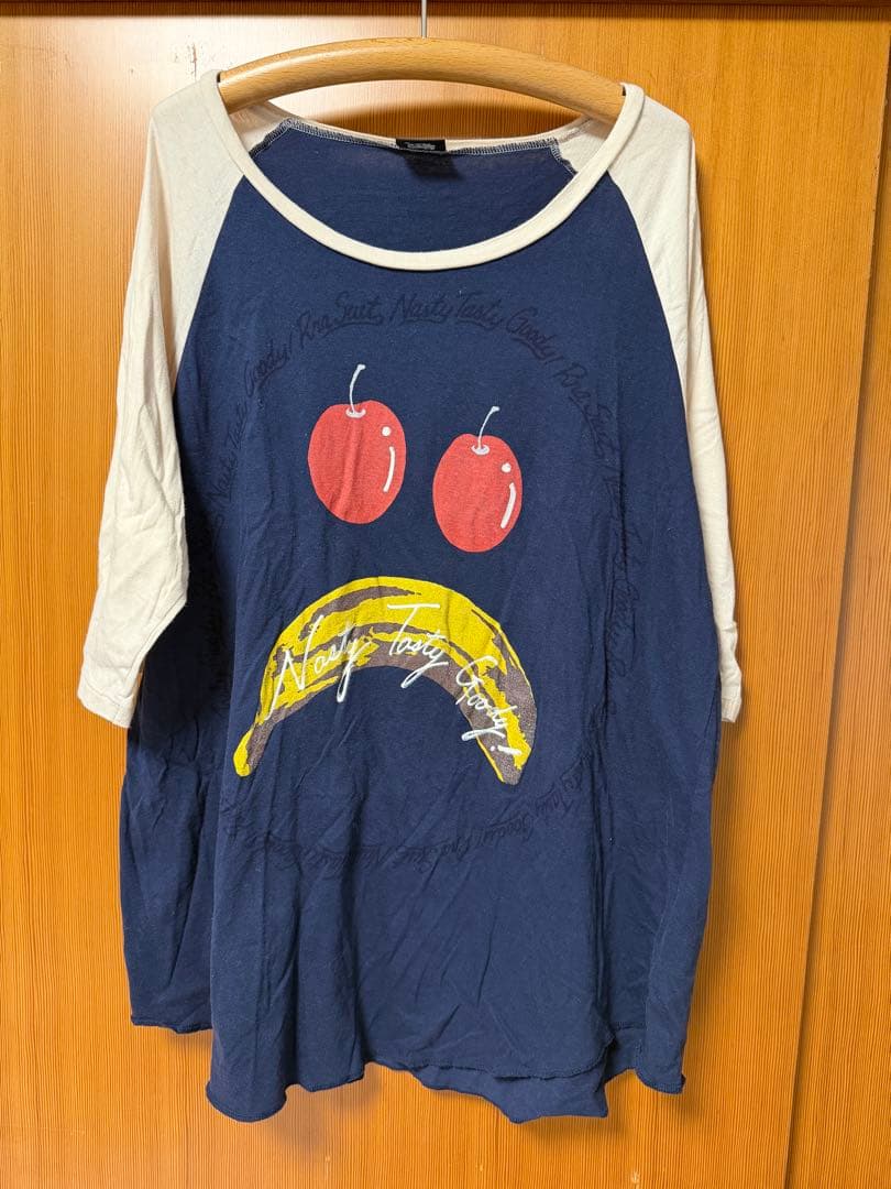 RNA オーバーサイズ ロング ラグランTシャツ　チェリー — image 5