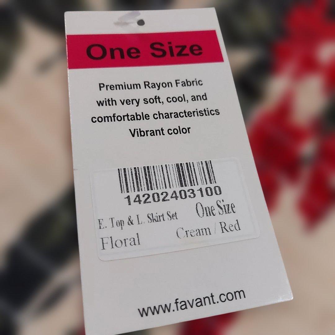 新品 Favant フラワープリントシャーリングカットソー — image 4