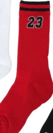 専用様★新品タグ無しNIKE JORDAN ソックス 赤23番23〜25㌢ — image 3