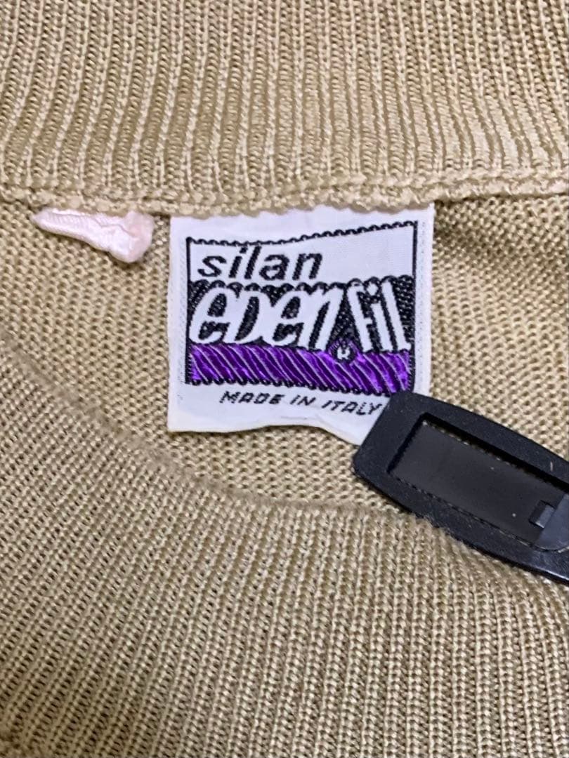 【イタリア製】Edenfil ベージュ ストライプ ニットセーター — image 3