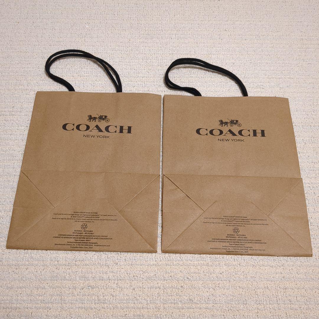 COACH ショップ袋 2枚セット — image 2