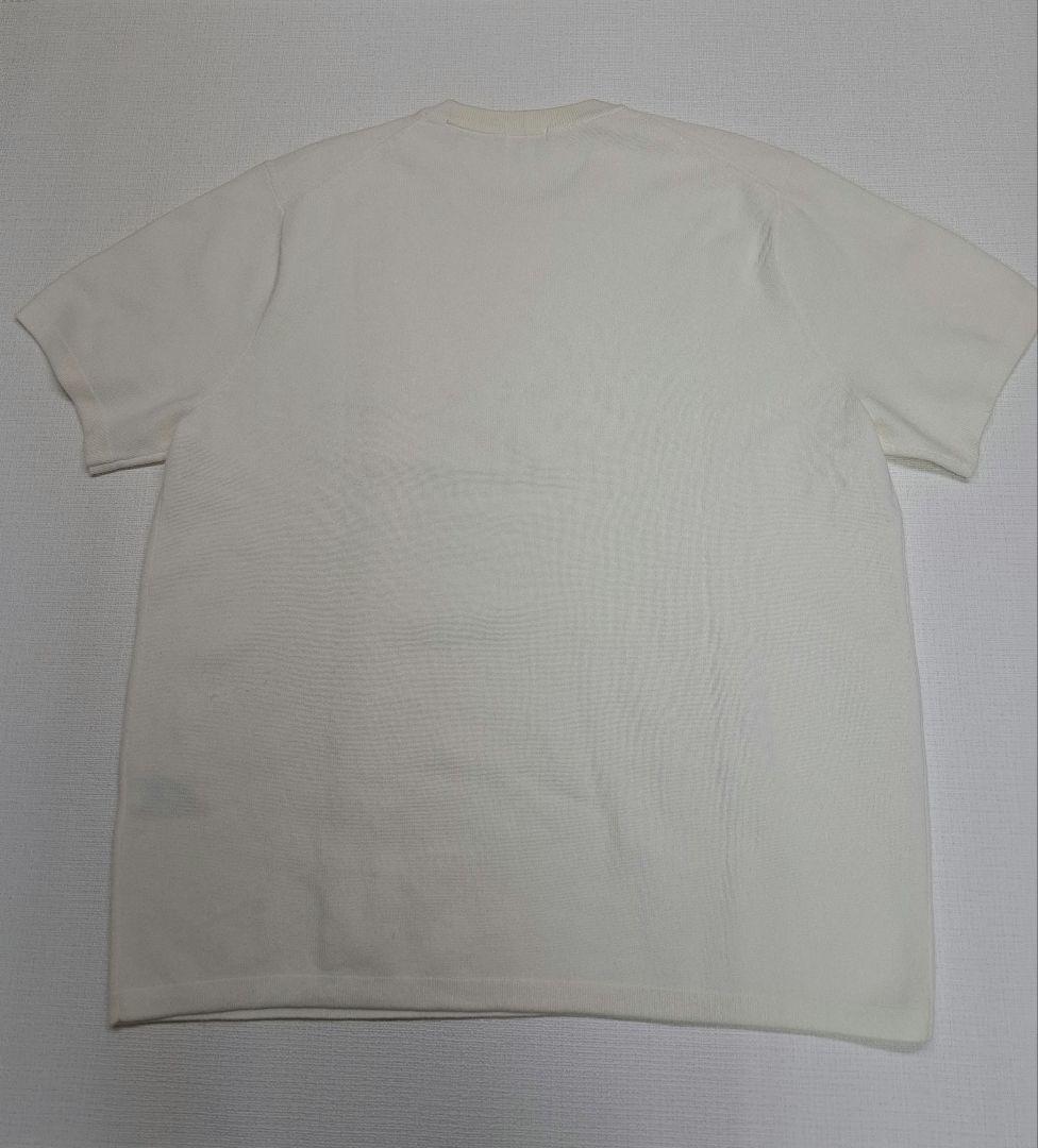 UNIQLO ウォッシャブルミラノリブクルーネックニット 半袖 ホワイト XL — image 4