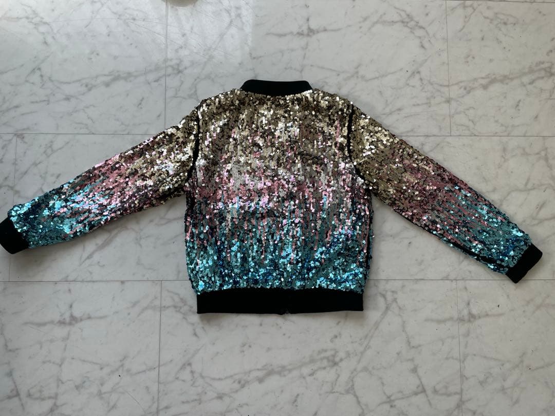 H&M マルチカラースパンコールジャケット　135cm — image 3