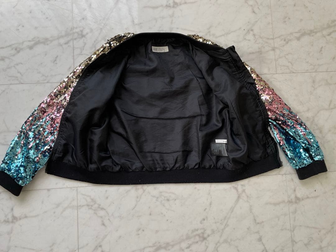 H&M マルチカラースパンコールジャケット　135cm — image 5