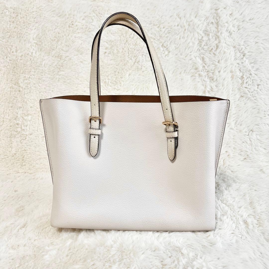 COACHコーチ✨️モリー　2way　ショルダー　ハンドバッグ　レザー　アイボリー — image 3