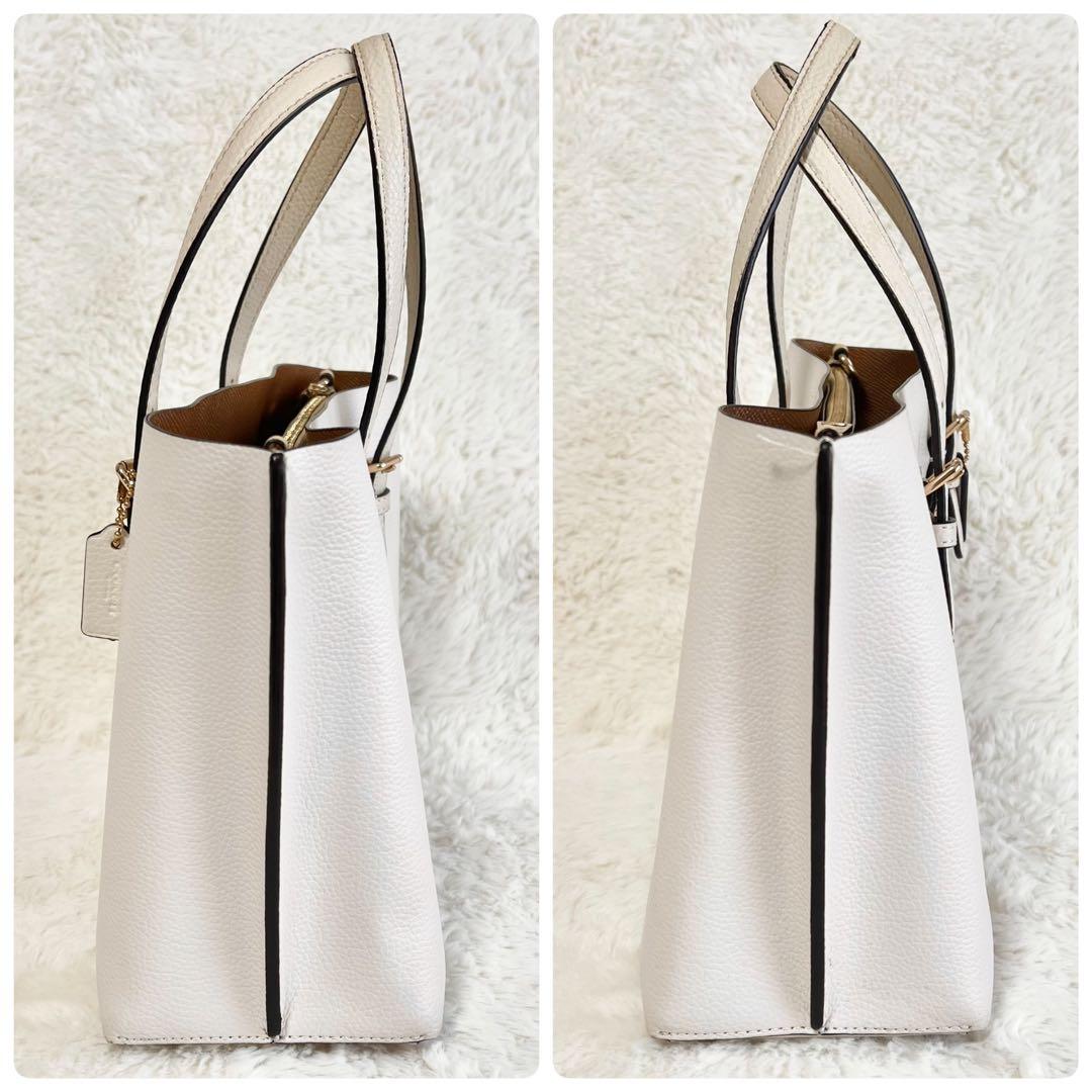 COACHコーチ✨️モリー　2way　ショルダー　ハンドバッグ　レザー　アイボリー — image 4